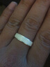 泛哲思999足銀6MM磨砂戒指男 簡(jiǎn)約時(shí)尚設計閉口指環(huán)戒子冷淡風(fēng)高級戒指 寬面6mm 25號（手指周長(cháng)6.4cm） 曬單實(shí)拍圖