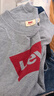 Levi's【特價(jià)來(lái)襲】李維斯女士春季時(shí)尚美式經(jīng)典潮流時(shí)尚寬松衛(wèi)衣 灰色 S 曬單實(shí)拍圖