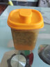 特百惠（Tupperware） 迷你纖巧壺 350ML彩色酵素果醋壺塑料水壺帶刻度咖啡杯 350ml纖巧壺奶油黃-單個(gè) 曬單實(shí)拍圖