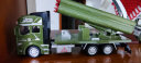 凌速 合金车仿真模型玩具车 1:48回力军事工程车  火箭运输车 兵人卡车6609-3 实拍图