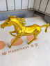 百納源 銅馬擺件 馬到成功生肖馬奔馬家居客廳辦公室裝飾品工藝品 1號千里馬（高12cm）新款 曬單實(shí)拍圖