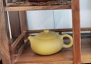茶域 宜興紫砂壺扁西施原礦黃金段泥泡茶單壺大小容量茶壺功夫茶具 光素扁西施250cc【黃金段】 曬單實(shí)拍圖