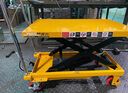 爵力 PT150A 液壓升降平臺車物流搬運車小型手動舉升機移動剪叉式平板推車 150公斤0.72米 700*450mm高配款 曬單實拍圖