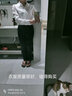 伯曼（Boman） 竹纖維襯衫女長(zhǎng)袖 春秋純色彈力女士職業(yè)裝通勤不透防走光襯衣ol 白色暗門襟bk006 36/M 曬單實(shí)拍圖