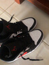 耐克（NIKE）【潮】Air Jordan aj1板鞋男子新款中幫透氣休閑耐磨運(yùn)動籃球鞋 554724-075（黑白熊貓紅鉤） 42 曬單實(shí)拍圖