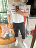 捷酷男士騎行服護(hù)膝高彈透氣自行車公路車專業(yè)騎行裝備 黑色 XL 曬單實(shí)拍圖
