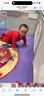忻悅晴一周歲禮服秋冬加絨嬰兒衣服男女童衛(wèi)衣兩件套春秋款寶寶抓周服裝 春秋-兔寶小可愛(ài)+四件套-紅+紅 90 cm  體重21-26斤 曬單實(shí)拍圖