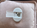 南極人（Nanjiren）熱水袋充電式暖水袋電熱暖手寶可拆洗暖腰帶防爆暖手腳肚子女朋友 酒紅色【熱水袋+防爆夾】 曬單實拍圖