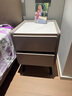 原始原素實(shí)木床頭柜現代簡(jiǎn)約樺木灰色小戶(hù)型臥室床邊柜 0.38米 L8021 曬單實(shí)拍圖