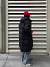 WHIM NASA新款棉服男冬季外套中長款潮流連帽加厚保暖羽棉衣絨服男情侶寬松 白色 XL 曬單實(shí)拍圖