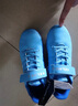 卡爾美卡爾美兒童足球鞋TF碎釘透氣青少年小學(xué)生男生女生大小童訓練球鞋 淺藍彩藍【皮面舒適款】 33 曬單實(shí)拍圖