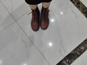 馬丁博士（Dr.Martens）1460 Ambassador英倫冬百搭軟皮女馬丁靴 紅棕色 38 曬單實(shí)拍圖