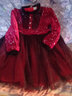 喜茸3-12歲小孩子冬天穿的女童連衣裙冬季2021新款加絨兒童洛麗塔禮服裙子冬洋氣公主裙冬款 酒紅色 120 【建議體重33-40斤】 曬單實(shí)拍圖