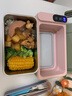 融泰充電式無(wú)線加熱飯盒上班族學(xué)生免注水保溫飯盒辦公室車載不插電熱飯神器不銹鋼保鮮便攜自熱便當(dāng)盒 1L 【綠色充電款】時(shí)間數(shù)顯/免插電/可加熱可保溫 曬單實(shí)拍圖