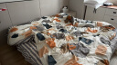 洁丽雅（Grace）亲肤四件套1.8/2米床上用品被单床单枕套被套220*240cm 流光印象 实拍图