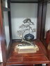 楠檀大師黃銅創(chuàng)意擺件熏香懸掛吊爐檀香沉香爐盤香爐室內(nèi)開業(yè)禮品擺件 【迎客松·招財(cái)擺件】 曬單實(shí)拍圖