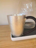 鑄榮堂 茶杯銀杯子999足銀錘紋咖啡杯牛奶杯水杯泡茶杯品杯家用主人杯 汲直杯小號（約145克） 180ml 1只 曬單實(shí)拍圖