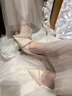 九寸陽光 法式珍珠婚鞋女秀禾主婚紗禮服宴會高跟鞋日常氣質(zhì)細跟新娘單鞋 【香檳色】 7cm 38 曬單實拍圖