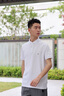 TOMMY HILFIGER【LOGO門襟】夏季男裝商務休閑純色翻領短袖T恤POLO衫34753 白色YBR M （推薦：135-150斤） 曬單實拍圖