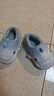 LATE TIME漸變鯊魚(yú)兒童棉拖鞋男童包跟冬季室內保暖防滑女童寶寶毛絨拖鞋冬 白藍 內長(cháng)15cm 【150】適合腳長(cháng)約14cm 曬單實(shí)拍圖