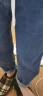 威觉（WEIJUE）牛仔裤男春秋季夏款裤子男宽松直筒工装阔腿休闲裤九分长裤 中蓝色 S码 实拍图