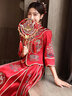泰勒馬?。═AILEMARTIN）秀禾服2025新款新娘中式婚紗結(jié)婚禮服敬酒服嫁衣龍鳳褂婚服 511雙袖 S 曬單實拍圖