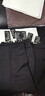 保羅森奈（POLUOSENA）中年男士西褲男夏季薄款直筒寬松爸爸商務(wù)中老年人職業(yè)正裝高級感 黑色夏薄+黑色夏薄 34【二尺七腰圍】 曬單實(shí)拍圖