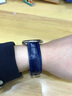 力美時(shí)真皮表帶男牛皮手表帶女適配ck海鷗天王天梭浪琴卡西歐飛真皮配件 藍色銀扣 20mm 曬單實(shí)拍圖