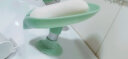 香皂盒肥皂置物架免打孔吸盘壁挂式创意个性可爱沥水卫生间放神器 薄荷绿 实拍图