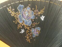 林木島中國風(fēng)全竹扇子女士日式和風(fēng)古風(fēng)古典黑折扇小巧漢服跳舞蹈扇隨身 全竹芙蓉18cm 曬單實(shí)拍圖