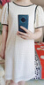 clotho Rennie品牌女裝連衣裙女夏新款2025年時(shí)尚氣質(zhì)休閑圓領(lǐng)短袖寬松顯瘦裙子 白色 M 曬單實(shí)拍圖