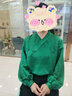 花木深中國風(fēng)醋酸上衣女新中式改良漢服茶服交領(lǐng)斜襟綠色配馬面裙 碧綠 S 曬單實(shí)拍圖