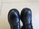 Bata马丁靴女冬季商场新款牛皮英伦风牛皮短筒靴3371DDD2 黑色 37 晒单实拍图