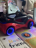 米國隊(duì)長兒童玩具車1-3歲寶寶男孩女孩可坐電動車生日禮物電動汽車帶搖擺 黑紅色【搖搖車+燈光音樂+藍(lán)牙+遙控器】 曬單實(shí)拍圖