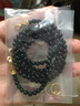 入古 純黑色天然黑瑪瑙4/6/8MM10褪色泰國佛牌鏈項鏈子男女款 4MM珠，周長(cháng)70厘米 曬單實(shí)拍圖