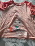 猫人儿童睡衣纯棉女童短袖套装夏季薄款中大童家居服 桔色兔子 150 实拍图