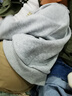 左西童裝男童衛(wèi)衣兒童洋氣薄款秋裝2025新款秋男孩大童連帽上衣 灰色 120 建議身高120cm左右 曬單實(shí)拍圖