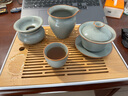 容山堂汝窯汝瓷茶具整套送人瓷器陶瓷泡茶壺蓋碗便攜茶具泡茶器全套送禮 曬單實(shí)拍圖