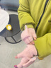 啄木鳥8-15歲翻蓋半指女毛線秋冬保暖可愛少年男加厚學生兒童寫字手套 粉色(8-15歲) 均碼 曬單實拍圖