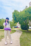 小豬彼特女童春季套裝2025新款兒童衛(wèi)衣春秋闊腿兩件套女大童洋氣時髦春裝 4913紫色 130cm 曬單實拍圖