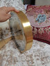 克拉蘇（CRASSUS）輕奢靜音黃銅掛鐘客廳臥室家用時(shí)尚時(shí)鐘掛墻簡約電波石英鐘表 自動對時(shí)靜音電波機(jī)芯 16英寸（直徑40.5厘米） 曬單實(shí)拍圖