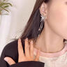 栢啟歆蝴蝶流蘇耳環(huán) 女時(shí)尚長(zhǎng)款簡(jiǎn)約輕奢小眾設(shè)計(jì)高級(jí)感精靈耳釘耳飾 流蘇耳環(huán)【蝴蝶之夢(mèng)】 曬單實(shí)拍圖