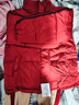 歐遙女童冬裝套裝2026新款棉襖女大童棉衣兒童裝加厚保暖棉服兩件套 紅色 均碼 160年齡13左右體重78-90斤 曬單實(shí)拍圖