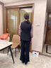 羅蒙（ROMON）媽媽裝秋裝時(shí)尚洋氣套裝紗袖小西裝2025新款長(cháng)袖兩件套中老年女裝 深藏青套裝 XL (100-110斤) 曬單實(shí)拍圖