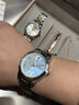 歐利時(shí)（OLEVS）瑞士認證品牌情侶手表夜光防水手表簡(jiǎn)約情侶表一對情侶款 間藍鋼帶/精美禮盒/定制刻字 曬單實(shí)拍圖