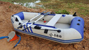荷魯斯皮劃艇加厚橡皮艇硬底釣魚(yú)船充氣船沖鋒舟小漁船便攜折疊式橡皮船 2.6米拉絲底加厚船/萬(wàn)向劃槳/移動(dòng)坐板 曬單實(shí)拍圖