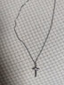 QMXD刻字項鏈男士潮流十字架戒指吊墜嘻哈男女生鎖骨鏈學(xué)生時(shí)尚送男友 曬單實(shí)拍圖