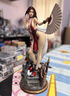 煌兮皇手辦街霸不知火舞美少女50CM春麗旗袍GK手辦鐵拳 拳皇大蛇手辦 黑衣火舞/高約50CM 曬單實(shí)拍圖