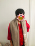 恒源祥刺繡披肩女純羊毛秋冬圍巾中國(guó)風(fēng)禮物送媽媽婆婆長(zhǎng)輩 曬單實(shí)拍圖