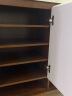 顾乐家（GULEJAR）现代新中式实木框鞋柜门口家用大容量玄关柜简约收纳柜入户隔断柜 木白160【层板可调+储物格】 实拍图